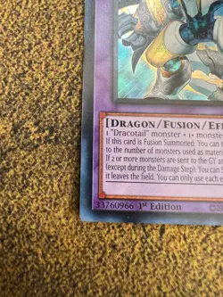 Yugioh Dracotail Arthalion JUSH-EN006 Ultra Rare 1st Edition - MISPRINT NM - Image 5