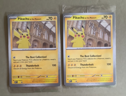 2 New Sealed Pokemon TCG Promos ~ Oversized Cards ~ Pikachu at the Museum - Image 1