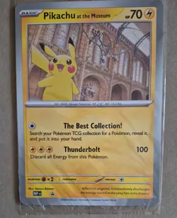 2 New Sealed Pokemon TCG Promos ~ Oversized Cards ~ Pikachu at the Museum - Image 2