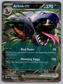Pokemon Scarlet & Violet 151 - Arbok EX 024 NM - Image 1