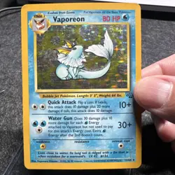 1999 Pokemon Jungle Vaporeon #12/64 Holo Mp Hp - Image 1