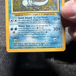 1999 Pokemon Jungle Vaporeon #12/64 Holo Mp Hp - Image 3