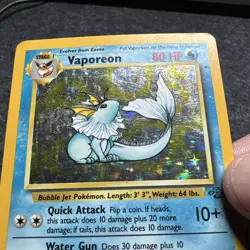 1999 Pokemon Jungle Vaporeon #12/64 Holo Mp Hp - Image 4