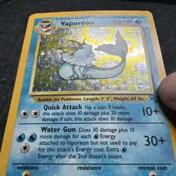1999 Pokemon Jungle Vaporeon #12/64 Holo Mp Hp - Image 5