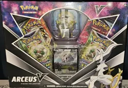 POKEMON TCG SWORD & SHIELD ARCEUS V FIGURE COLLECTION FACTORY SEALED BOX NEW - Image 1