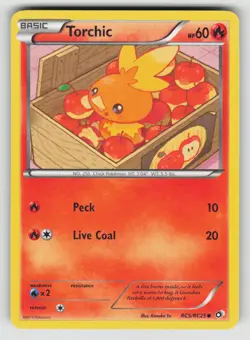 Torchic RC5/RC25 Common Legendary Treasures Pokemon LP - Image 1