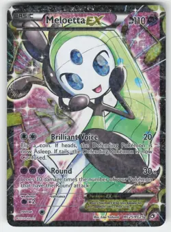 Meloetta EX RC25/RC25 Holo Legendary Treasures: Radiant Collection Pokemon - Image 1
