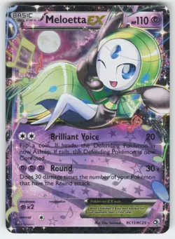 Meloetta EX RC11/RC25 Holo Legendary Treasures: Radiant Collection Pokemon MP - Image 1