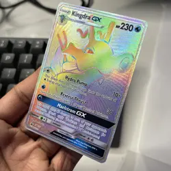 Pokemon TCG Kingdra GX Full Art Hyper Rare SM155 lp - Image 5
