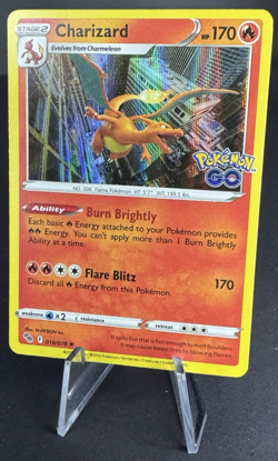 Charizard 010/078 Holo Rare - Pokemon GO - Pokemon TCG - LP - Image 3