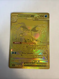 Pokemon TCG Chaos Rising Mega Greninja Ex Mega Hyper Rare 122/086 GOLD Mint - Image 1