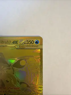 Pokemon TCG Chaos Rising Mega Greninja Ex Mega Hyper Rare 122/086 GOLD Mint - Image 3