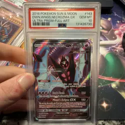 🔥Pokemon Dawn Wings Necrozma GX Full Art Ultra Prism PSA 10 GEM MINT POP 71🔥 - Image 1