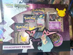 Pokemon TCG: Celebrations Collection: Dragapult Prime Box New Factory Sealed - Image 1