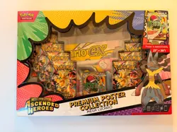 Pokemon Ascended Heroes Premium Poster Collection Mega Lucario Sealed NEW - Image 1