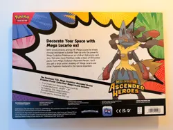 Pokemon Ascended Heroes Premium Poster Collection Mega Lucario Sealed NEW - Image 2