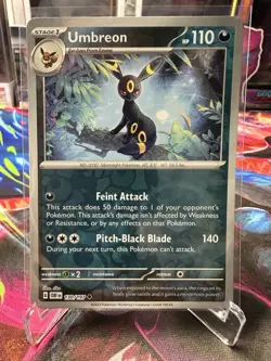 Pokemon Umbreon 130/197 Obsidian Flames Reverse Holofoil NM - Image 1