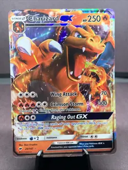Pokemon TCG Charizard GX 20/147 Full Art Holo Ultra Rare Burning Shadows - MP - Image 1