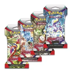POKEMON TCG: Scarlet & Violet Sleeved Booster Packs - 8 Packs (80 Cards) - Image 1