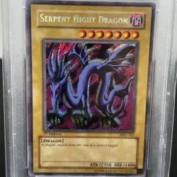 2002 YU-GI-OH! MRL-MAGIC RULER 1ST EDITION #103 SERPENT NIGHT DRAGON PSA 8 - Image 2