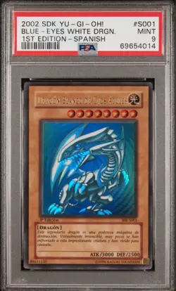 Yu-Gi-Oh Spanish PSA9 Blue-Eyes White Dragon 1st SDK BIK s001 0eyhakwq - Image 4