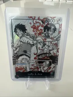 ST30-001 Luffy & Ace leader Alt Art (Parallel) One Piece Card Game ENGLISH Deck - Image 1