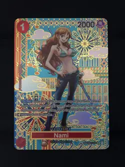 One Piece Card Game English OP01-016 Nami SP ALT ART CCG OP05 - Image 1