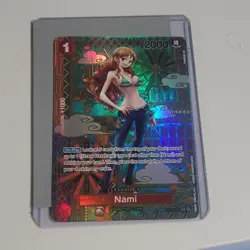 One Piece Card Game SP Special Holo Nami Character Card OP01-016 English - Image 2