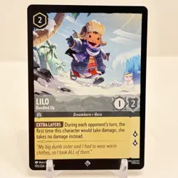 Disney Lorcana Winterspell Lilo Bundled Up 195/204 NM - Image 1
