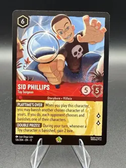 Disney Lorcana TCG Sid Phillips - Toy Surgeon 126/204 Foil legendary - Image 1