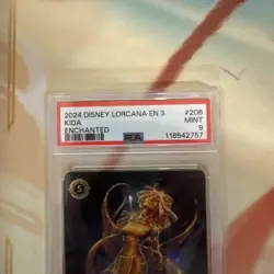 Disney Lorcana Kida Protector of Atlantis 206/204 Enchanted PSA 9 MINT - Image 3