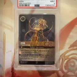 Disney Lorcana Kida Protector of Atlantis 206/204 Enchanted PSA 9 MINT - Image 4