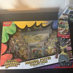 Pokemon TCG - Ascended Heroes Premium Poster Collection Mega Lucario EX - New ✅ - Image 1