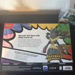 Pokemon TCG - Ascended Heroes Premium Poster Collection Mega Lucario EX - New ✅ - Image 2