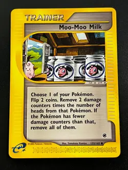 Moo-Moo Milk 155/165 - Expedition Base Regular Vintage Pokemon Card LP e-Reader - Image 1