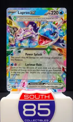 Lapras EX 032/142 Tera Double Rare Holo Stellar Crown Pokemon TCG Card NM - Image 1