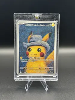 Pokemon x Van Gogh: Pikachu with Grey Felt Hat - 085 Promo Card - Sealed - Image 1