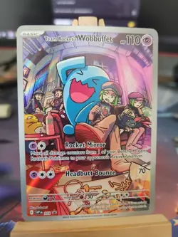 Pokemon TCG Holo Promo Team Rocket's Wobbuffet Promo 203 Pokemon Card NM - Image 1