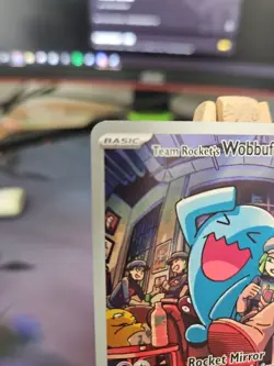 Pokemon TCG Holo Promo Team Rocket's Wobbuffet Promo 203 Pokemon Card NM - Image 2