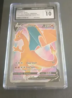 Charizard V SWSH050 SWSH: Sword & Shield Promo Cards Holo CGC 10 - Image 1