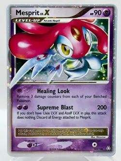 Mesprit LV X 143/146 DP Legends Awakened Holo Ultra Rare Pokemon TCG Card NM - Image 1