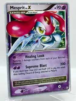 Mesprit LV X 143/146 DP Legends Awakened Holo Ultra Rare Pokemon TCG Card NM - Image 2