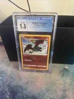 Radiant Charizard Pokemon Card CGC 9.5 Crown Zenith 020/159 Ultra RARE 2023 - Image 1