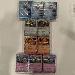 Pokemon S&V Paradox Rift Build & Battle Decks Promo Cards All 10 Sealed Decks - Image 1