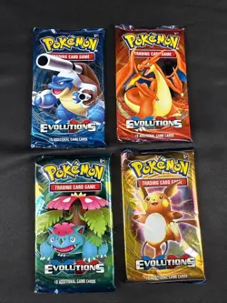 1x Pokemon 2016 XY Evolutions Booster Pack Unweighted 10 Card New Factory Sealed - Image 1