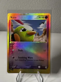 Reverse Holo Foil Natu # 69/100 EX Sandstorm E Set Pokemon Trading Cards SP - Image 1