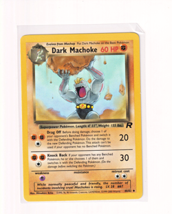 Dark Machoke 40/82 - 1st Edition - 2000 Team Rocket Pokemon Card - Image 1