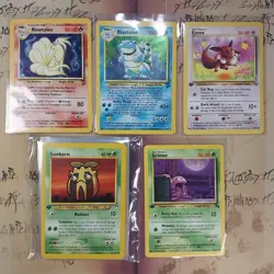 Vintage Pokemon Card Lot (22 Total) 2 Holo & Some 1st edition MP-NM English - Image 1