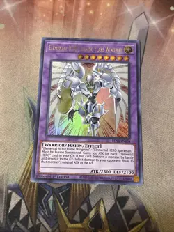 YUGIOH ELEMENTAL HERO SHINING FLARE WINGMAN BLAR-EN054 ULTRA 1ST ED NM - Image 1