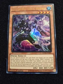 SUDA-EN001 EVIL HERO TOXIC BUBBLE ULTRA RARE NM 1ST EDITION - Image 1
